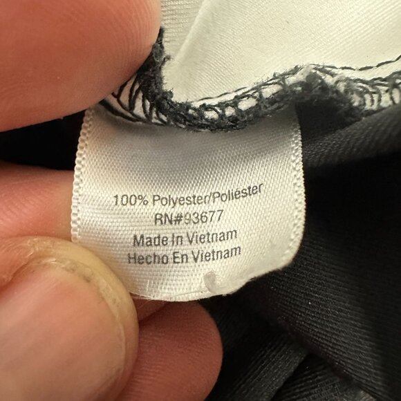 Womens Black & White Zip-Up Jacket Size L - Picture 4 of 5